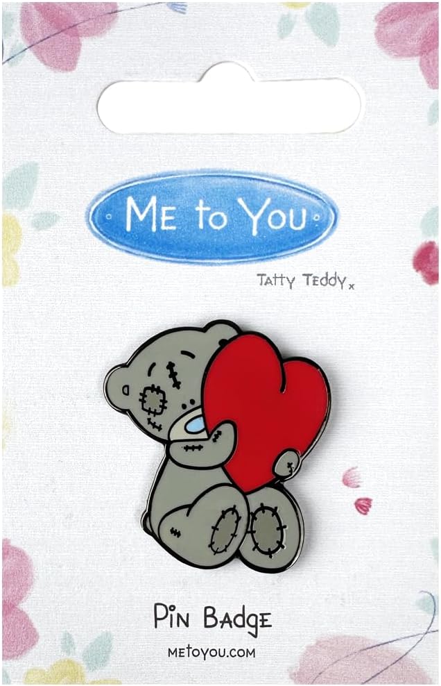 Pawprint Family | Tatty Teddy With a Heart Enamel Pin Badge | Me to You Official Merchandise