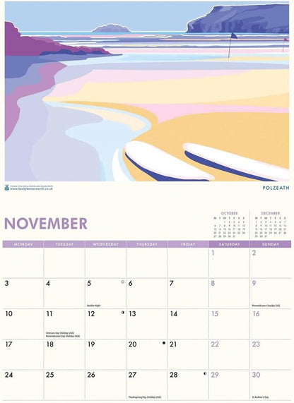 Cornwall Becky Bettesworth A4 Calendar 2025 (PFP)