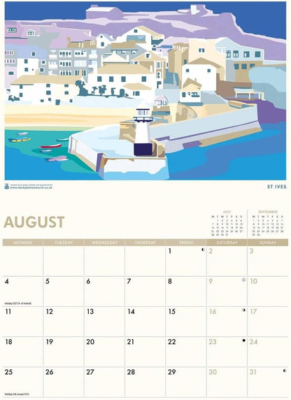 Cornwall Becky Bettesworth A4 Calendar 2025 (PFP)