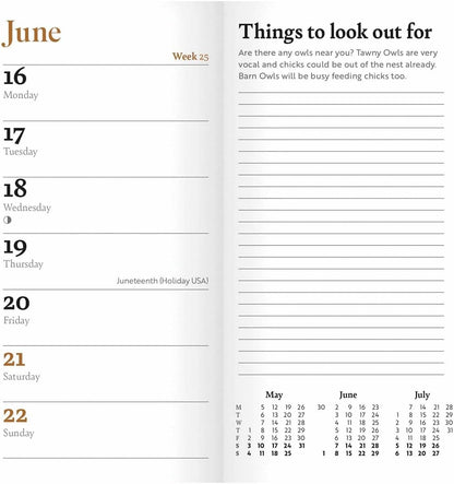Carousel Calendars RSPB Slim Diary 2025 (PFP)