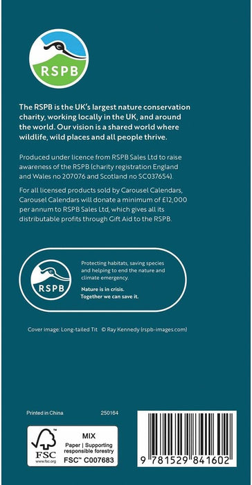 Carousel Calendars RSPB Slim Diary 2025 (PFP)