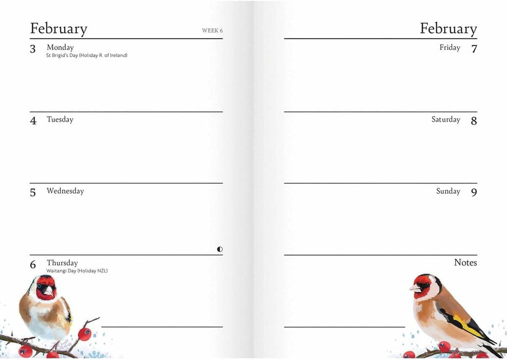 Carousel Calendars RSPB A6 Diary 2025 (PFP)