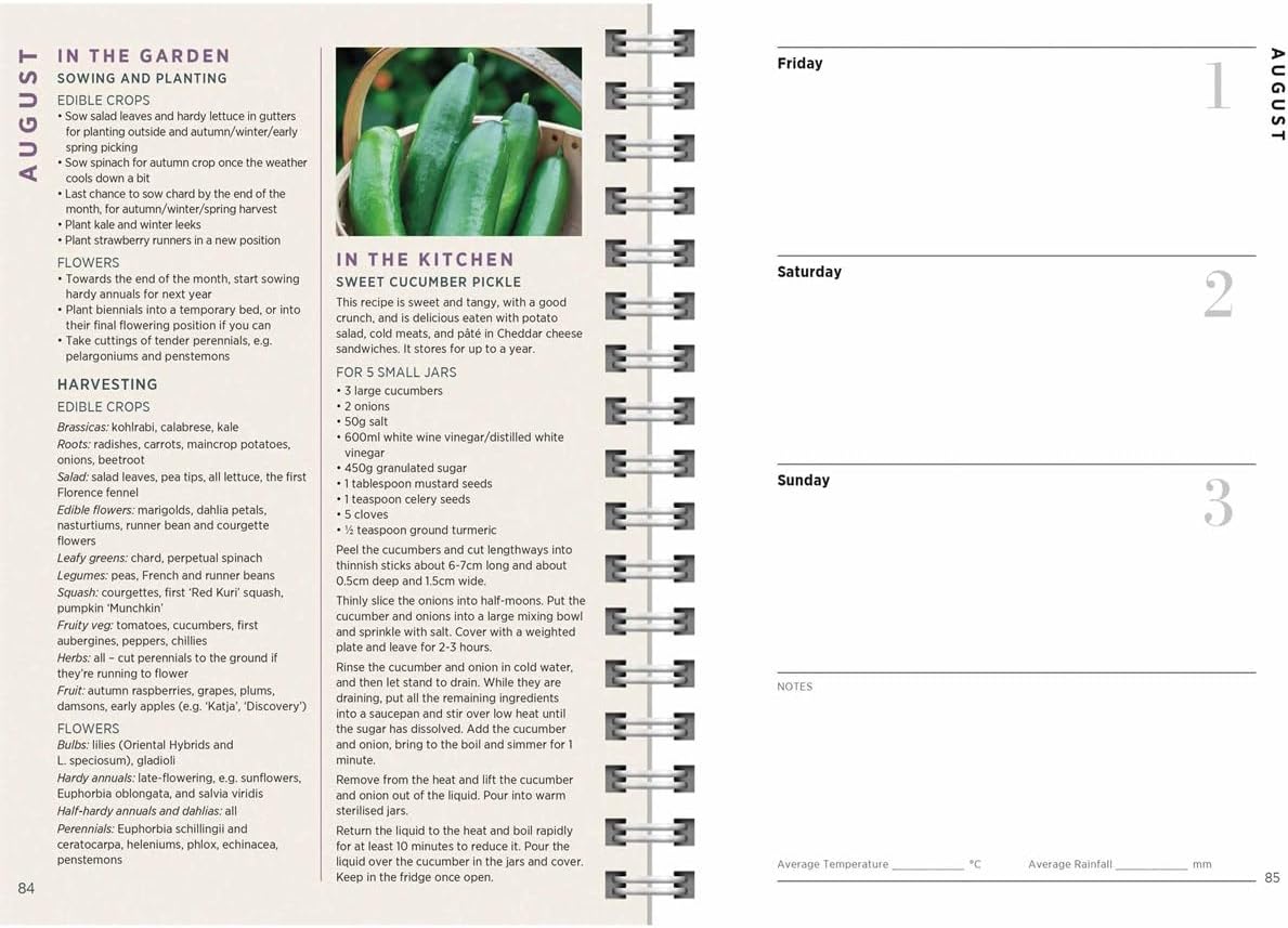 2025 Sarah Ravens Grow Cook Eat Deluxe Diary Wiro