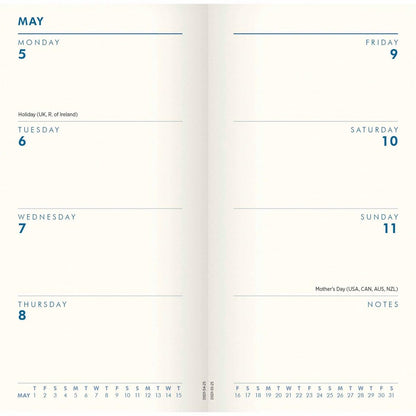 Carousel Calendars British Coastlines by Becky Bettesworth Slim Diary 2025 (PFP)