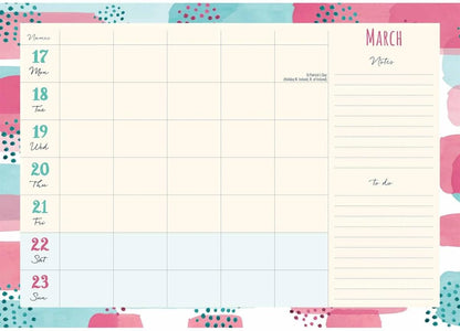Another Fabulous Year Sherbet Wishes (Week To View) A4 Planner 2025