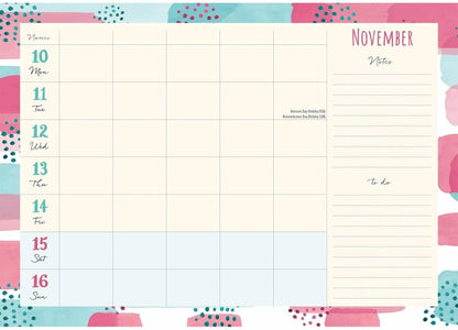Another Fabulous Year Sherbet Wishes (Week To View) A4 Planner 2025
