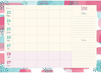 Another Fabulous Year Sherbet Wishes (Week To View) A4 Planner 2025