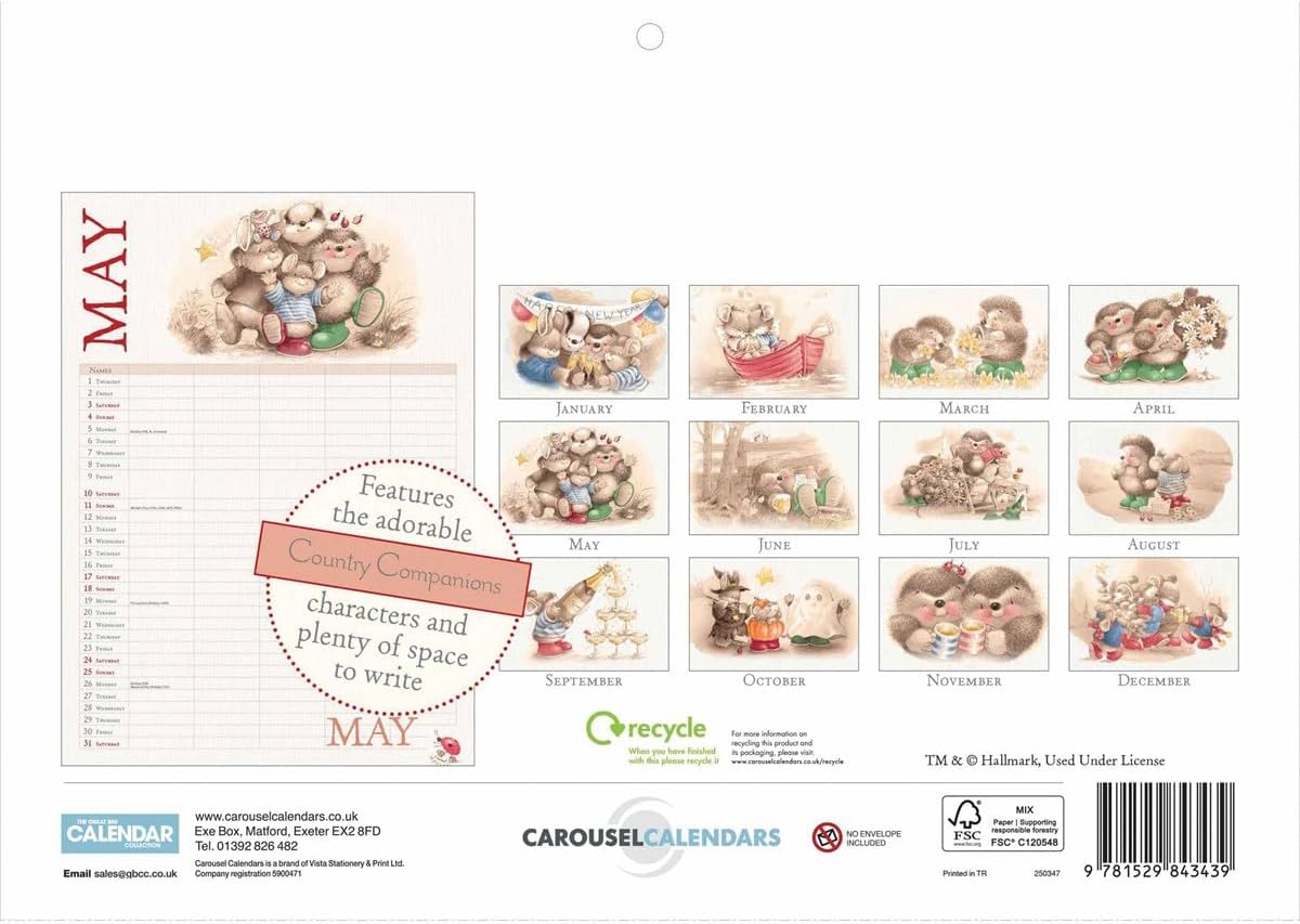 Country Companions (Month To View) A4 Planner 2025 (PFP)