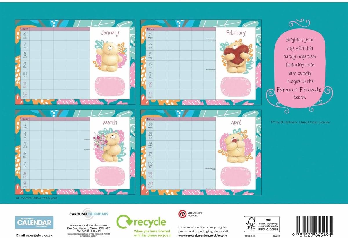 Forever Friends Weektoview Planner A4 Ca