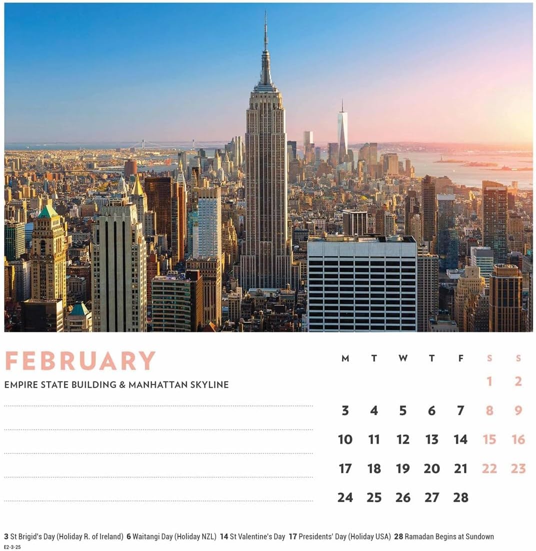 New York Easel Calendar 2025 (PFP)