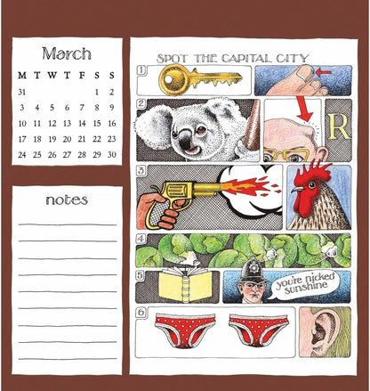 Simon Drew Easel Calendar 2025 (PFP)