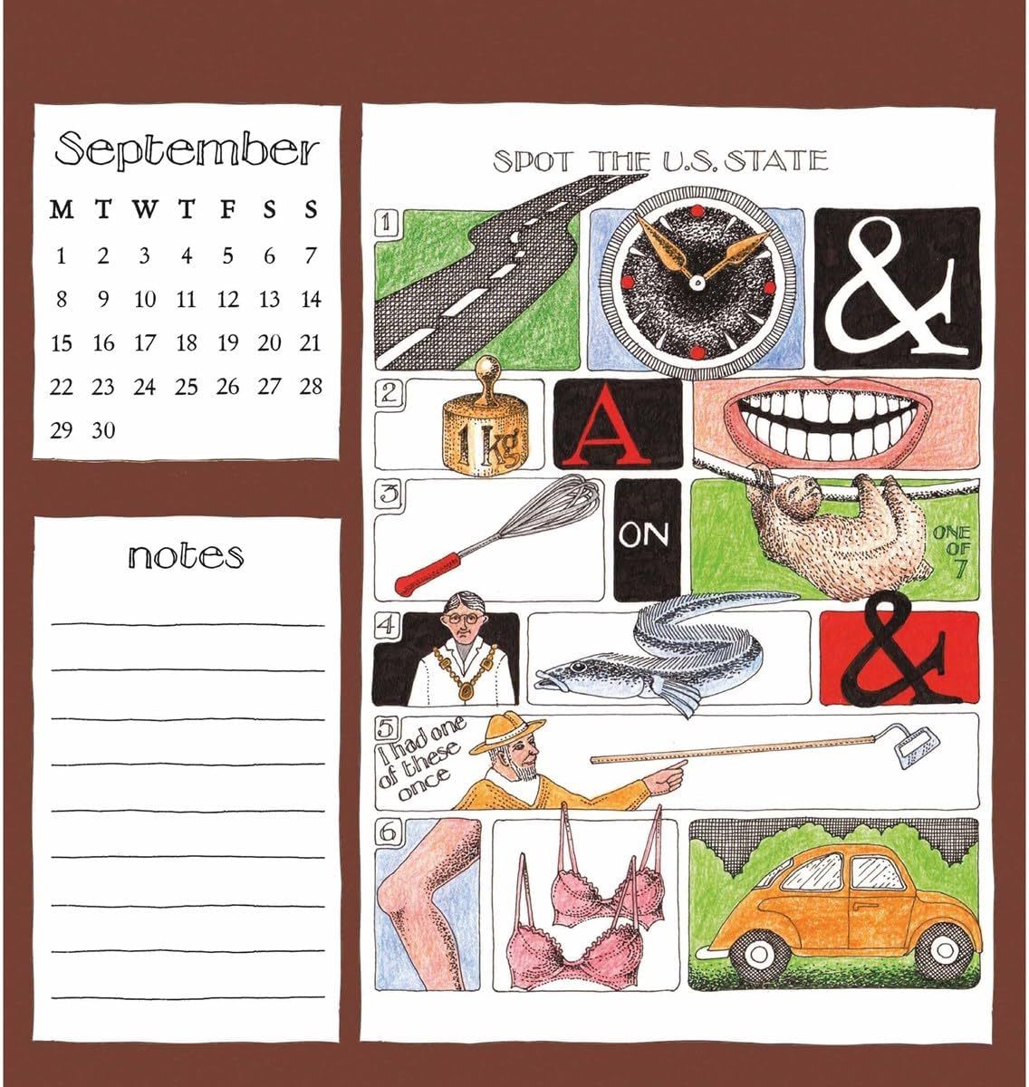 Simon Drew Easel Calendar 2025 (PFP)