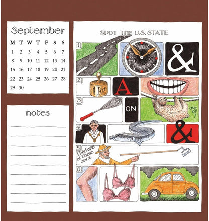 Simon Drew Easel Calendar 2025 (PFP)