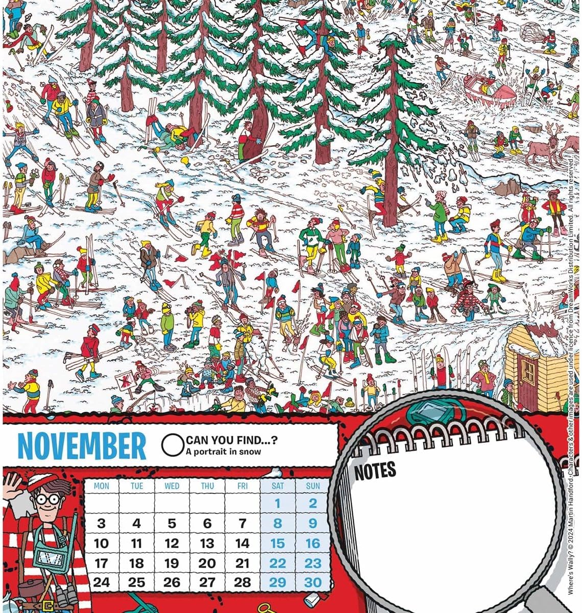 Wheres Wally Easel Calendar 2025 (PFP)