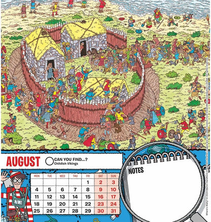 Wheres Wally Easel Calendar 2025 (PFP)