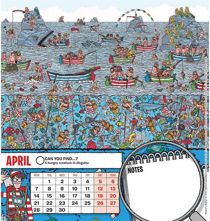 Wheres Wally Easel Calendar 2025 (PFP)