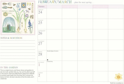 Garden Days (Week To View) A4 Planner 2025
