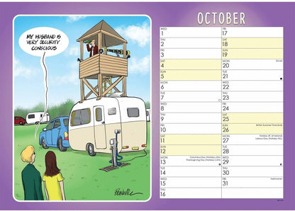 Caravans Young At Heart A4 Calendar 2025