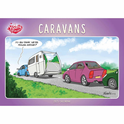 Caravans Young At Heart A4 Calendar 2025