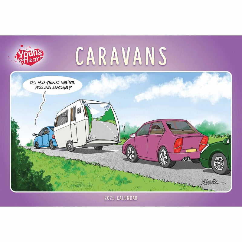 Caravans Young At Heart A4 Calendar 2025