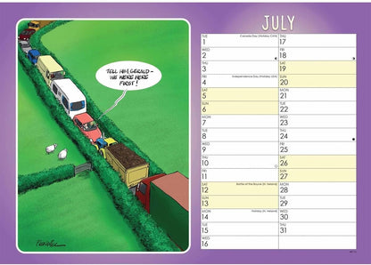Caravans Young At Heart A4 Calendar 2025