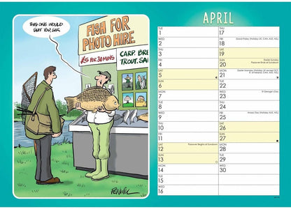Fishing, Young At Heart A4 Calendar 2025