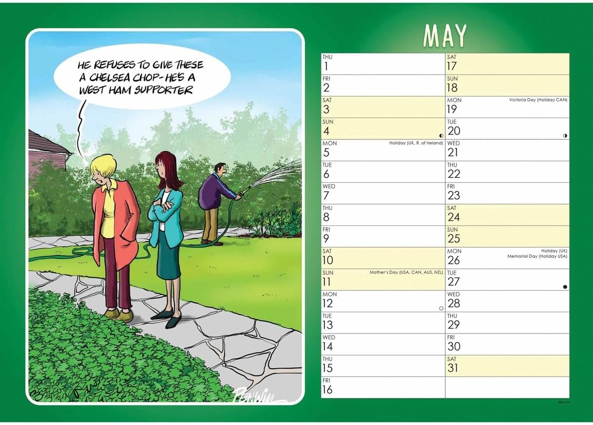 Gardening, Young At Heart A4 Calendar 2025