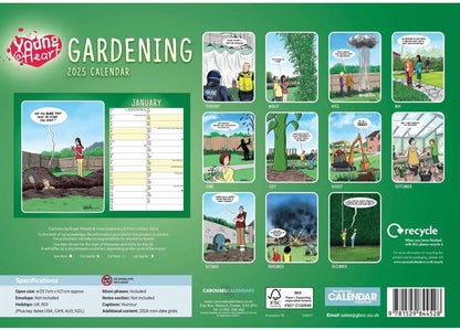 Gardening, Young At Heart A4 Calendar 2025