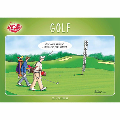 Golf, Young At Heart A4 Calendar 2025