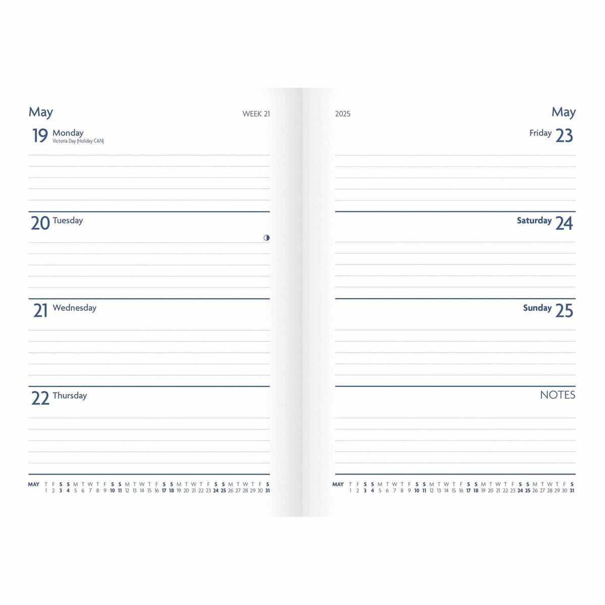2025 Fashion Diary Charcoal A5 Diary