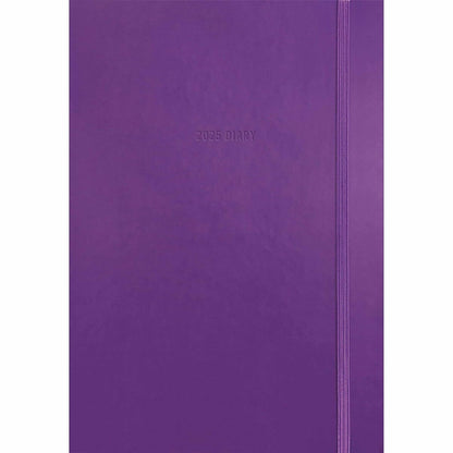 2025 Fashion Diary Purple Soft Touch A5 Diary