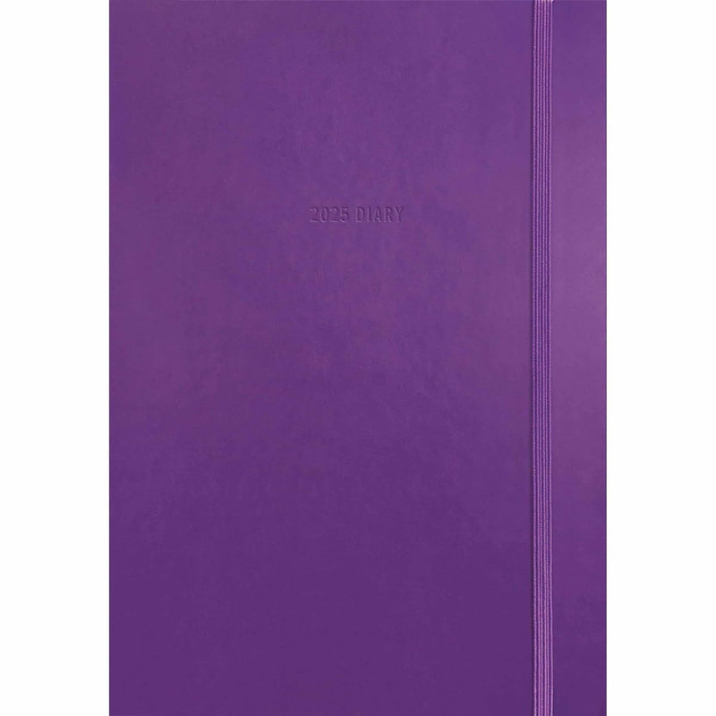 2025 Fashion Diary Purple Soft Touch A5 Diary