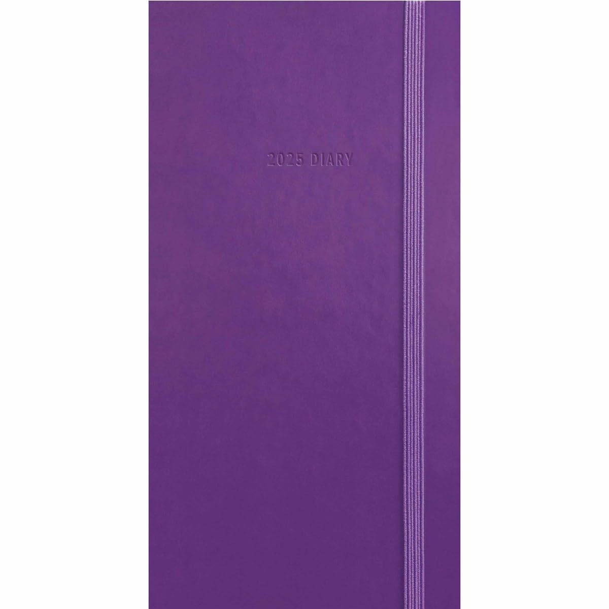 2025 Fashion Diary Purple Soft Touch Slim Diary