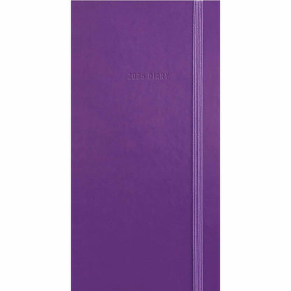 2025 Fashion Diary Purple Soft Touch Slim Diary