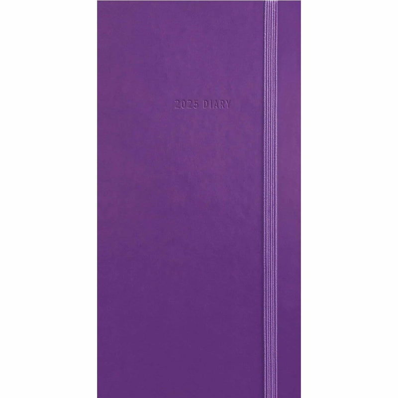 2025 Fashion Diary Purple Soft Touch Slim Diary