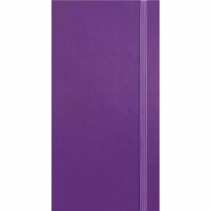 2025 Fashion Diary Purple Soft Touch Slim Diary