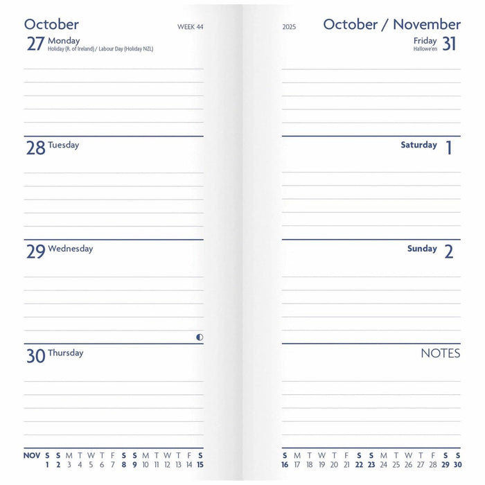 2025 Fashion Diary Purple Soft Touch Slim Diary