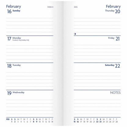 Carousel Calendars Fashion Diary (Sunday Start) Charcoal Slim Diary 2025 (PFP)