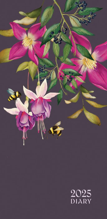 2025 Fashion Diary Botanical Bloom Slim Diary