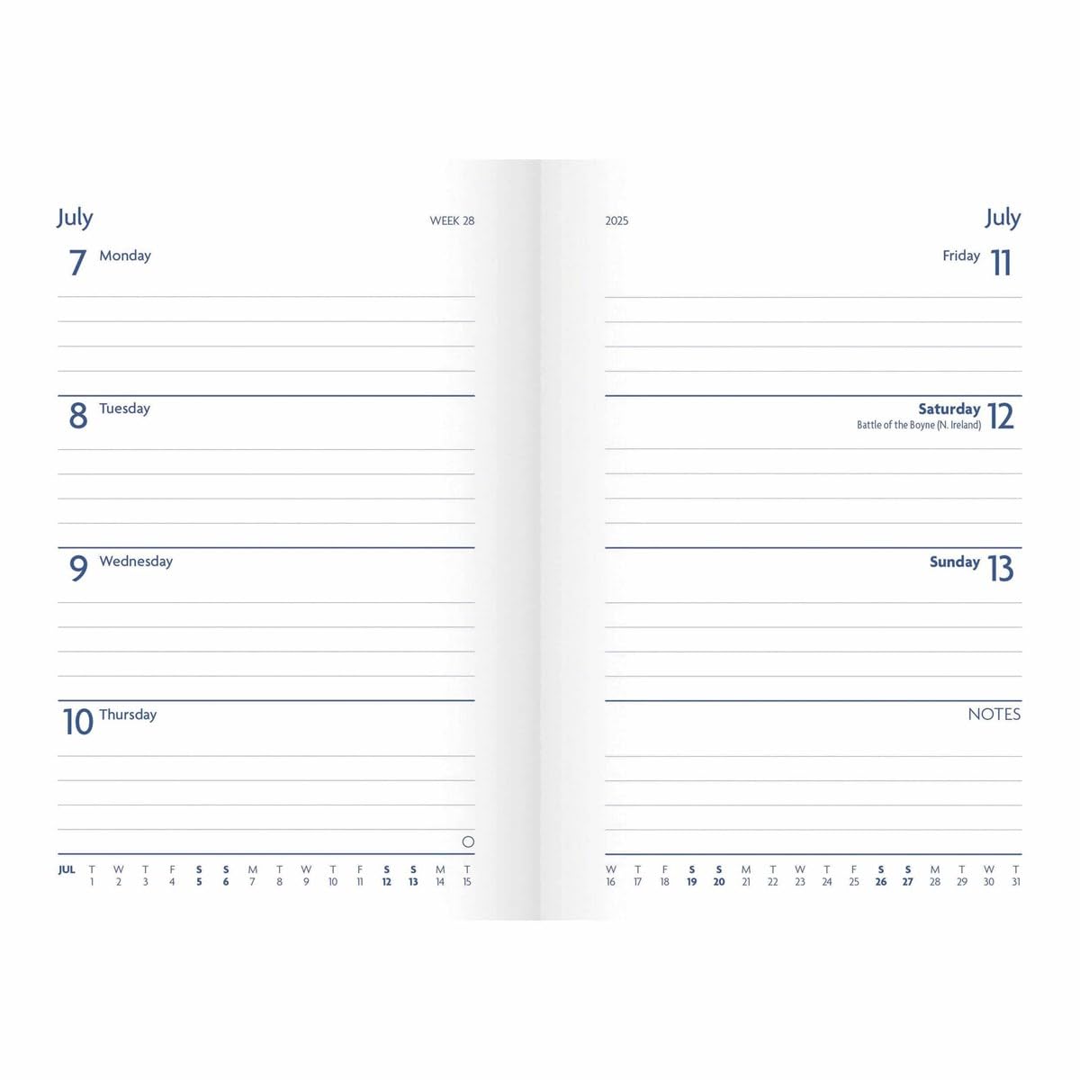 2025 Fashion Diary Puffin A6 Diary