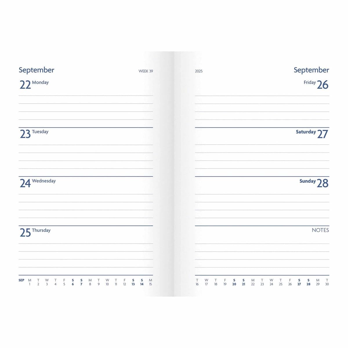2025 Fashion Diary Puffin A6 Diary