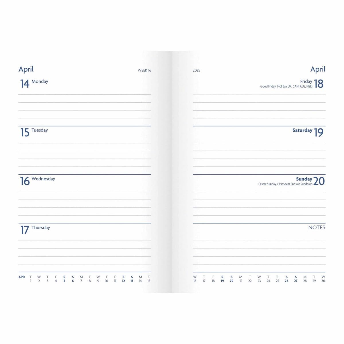 2025 Fashion Diary Puffin A6 Diary