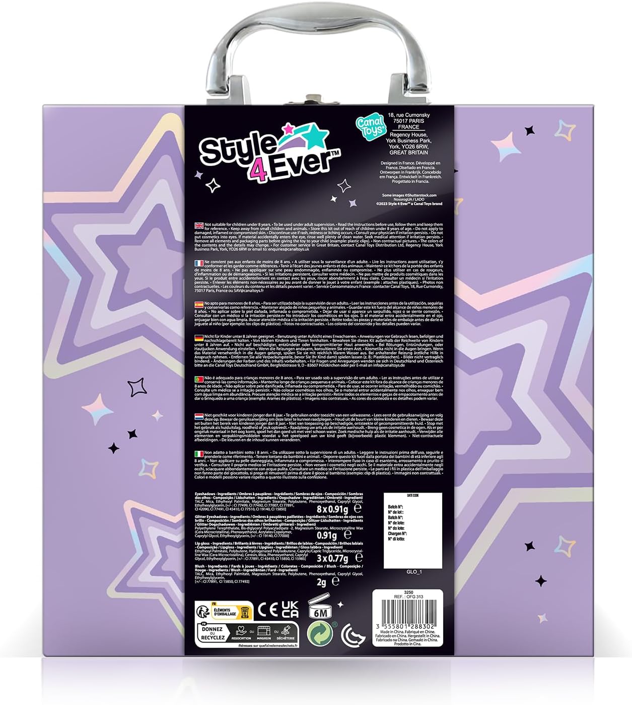 Canal Toys Style For Ever-Estudio de Maquillaje-OFG 313, Color Morado