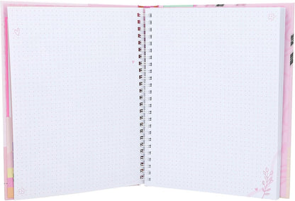 Depesche TOPModel 12716 TOPModel My Journal - Pink Pattern Notebook - Ring Binder for Journaling - Includes Pens, Stickers and ECC, Multicoloured