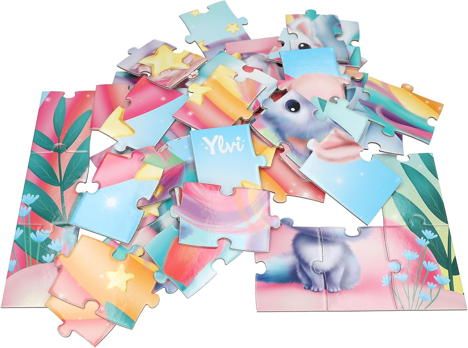 Depesche 13204 Ylvi 50-Piece Puzzle with Detailed Unicorn Design, Approximately 58 x 40 cm, in Cardboard Case with Carry Handle, Multicoloured, One Size