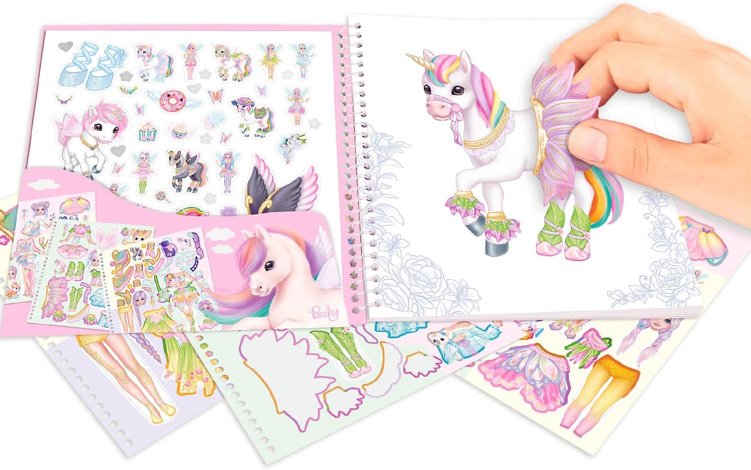 Ylvi Dress Me Up Stickerbook Rainbow Naya