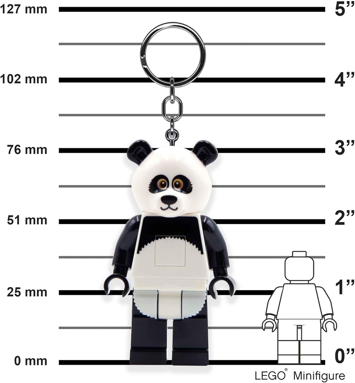 Lego Minifigures Keychain Light - Panda Guy - 3 Inch Tall Figure (KE195H