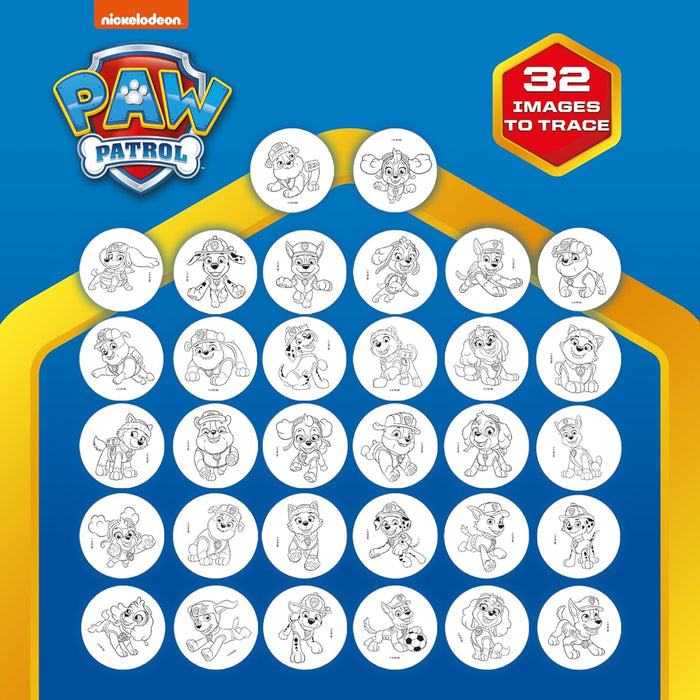Lisciani - PAW PATROL - Projector Drawing School - Creative Drawing Set for Children from 5 Years - Learn to Draw by Projecting your Favourite Characters - Made in Italy