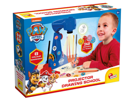 Lisciani - PAW PATROL - Projector Drawing School - Creative Drawing Set for Children from 5 Years - Learn to Draw by Projecting your Favourite Characters - Made in Italy
