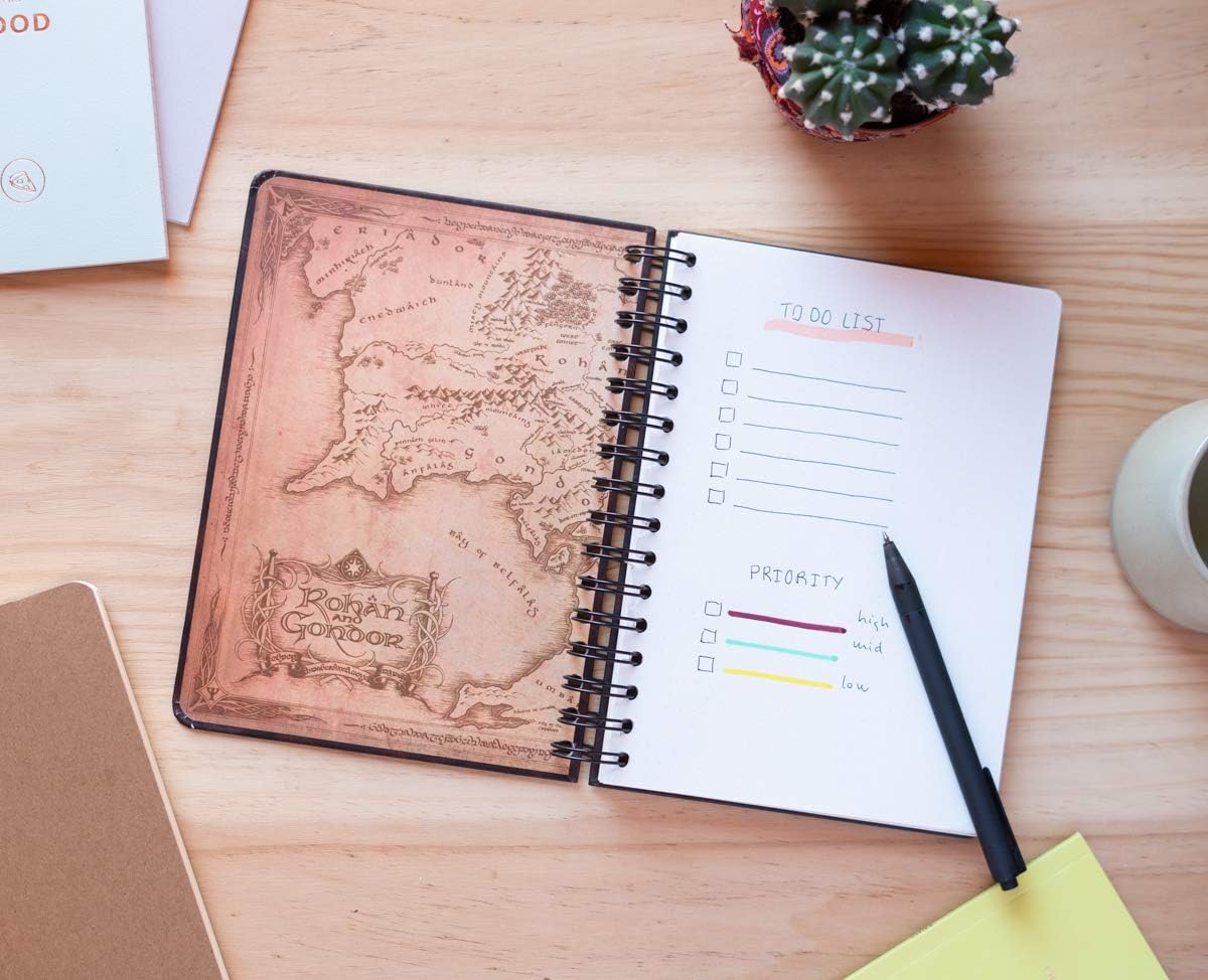 Grupo Erik The Lord Of The Rings A5 Notebook | Bullet Journal | Notebooks A5 | Notepads A5 | A5 Notepad | Dotted Bullet Journal | A5 Dotted Notebook | Sketchbook A5